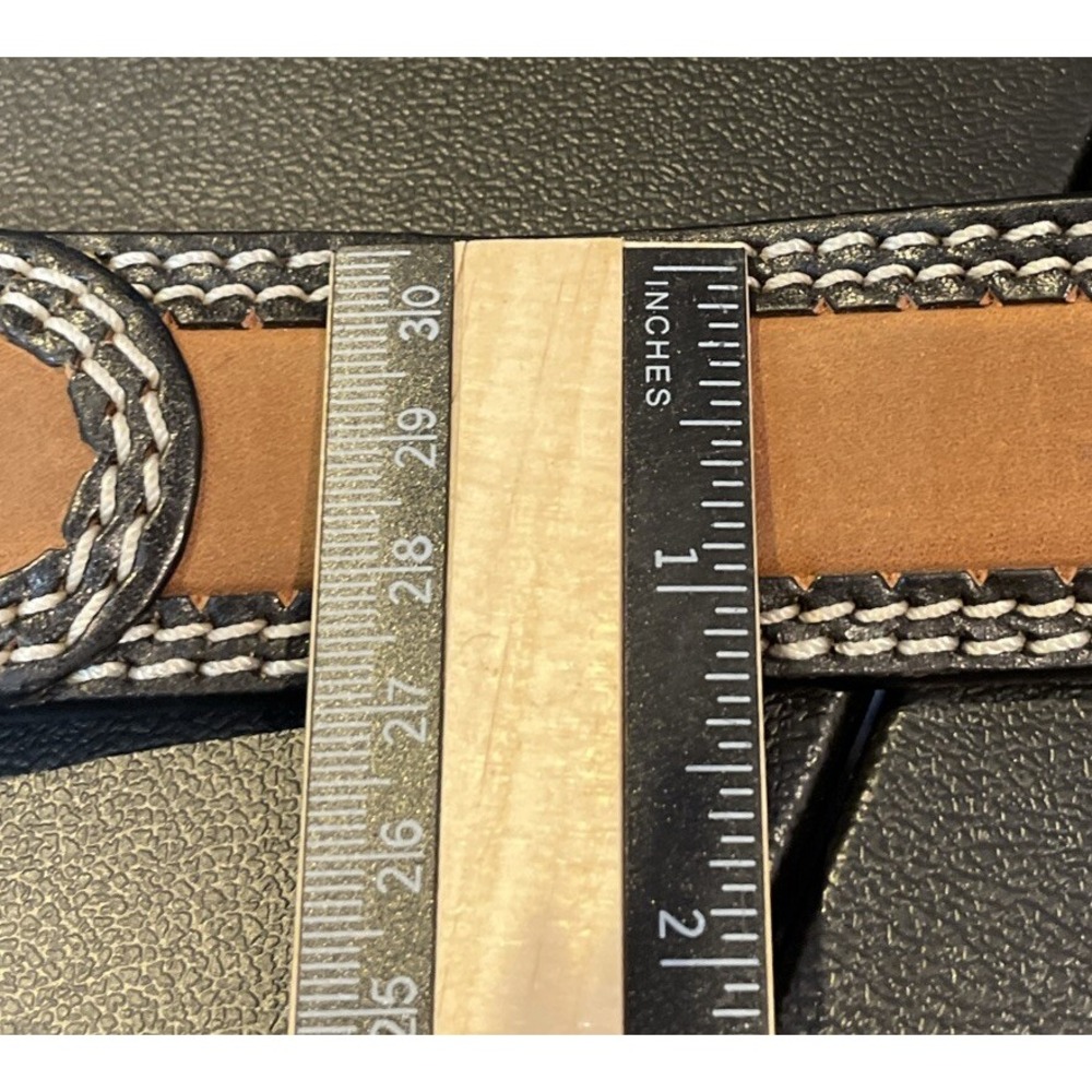 Justin Womens Belt Chukka 48 C10959 Brown Leather Contrast Stitch Western Rodeo - Picture 6 of 6